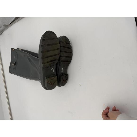 Hunter Green Tall Rain Boots Women 7M - Picture 6 of 6